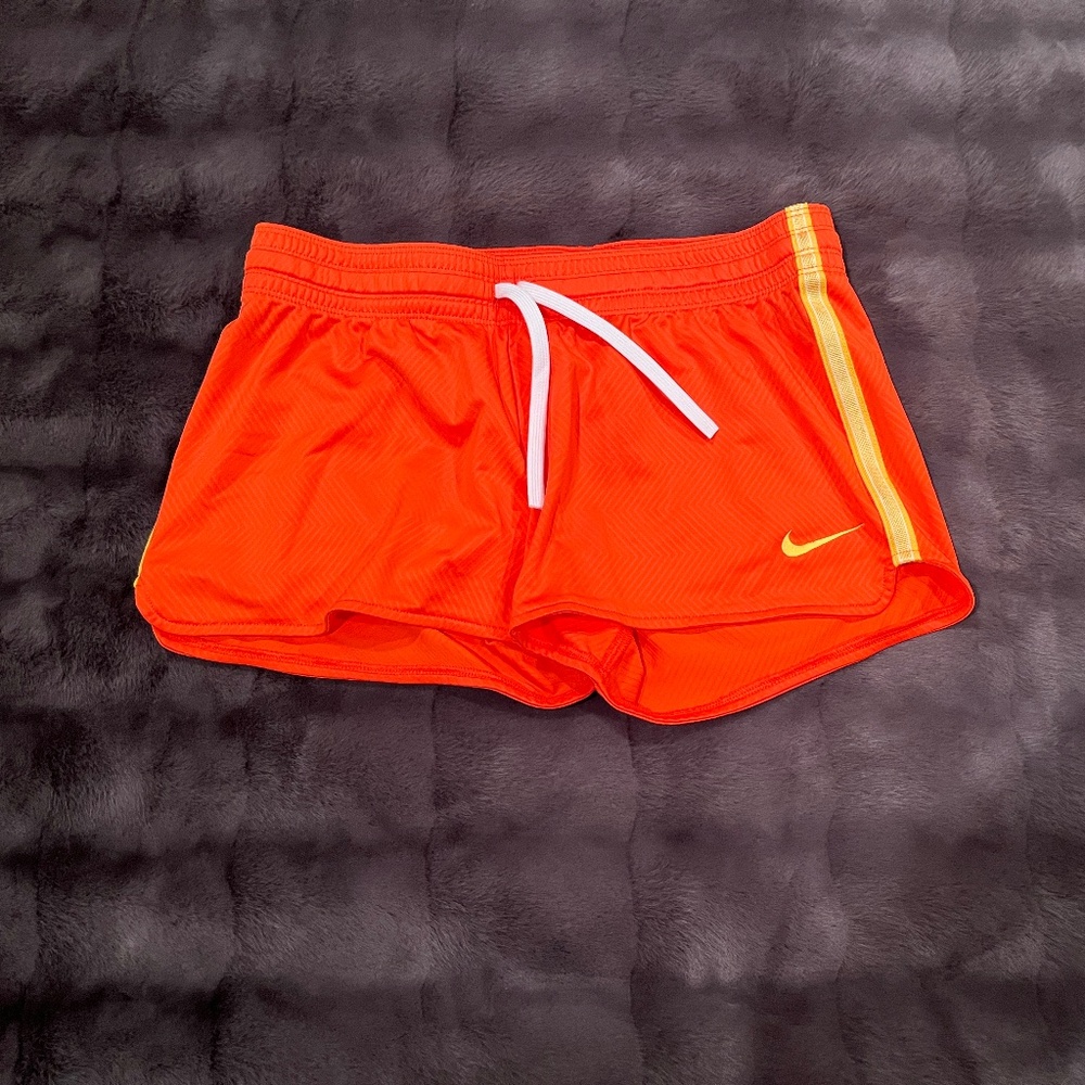 Nike Dri-Fit Athletic Shorts - Orange with Yellow Accent - Small (S) - NWOT - Picture 3 of 8